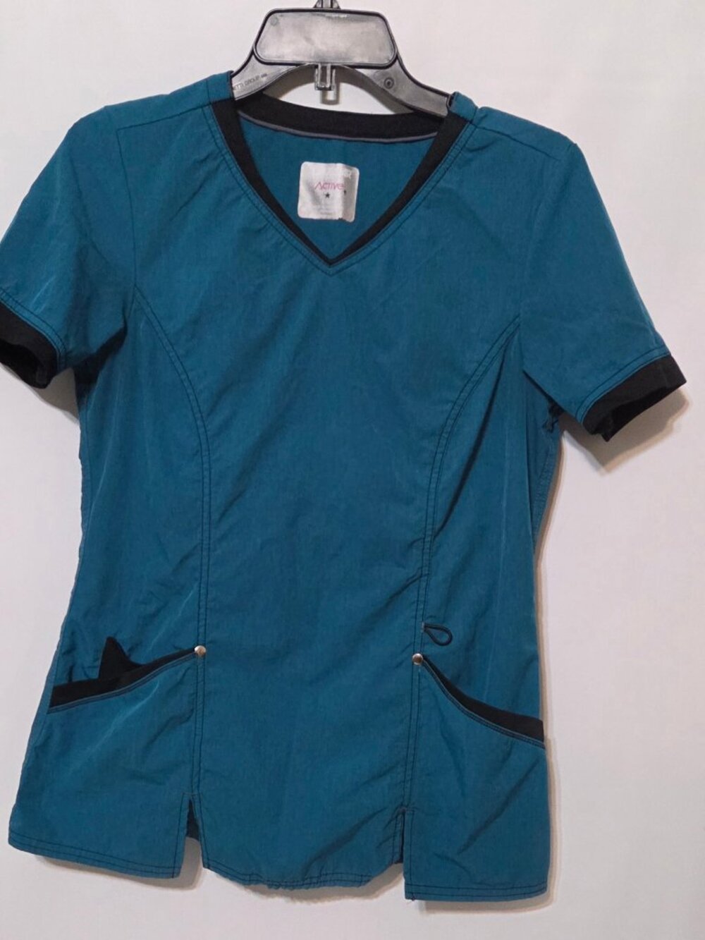 ScrubStar Active Peach Women's Scrub Top Size XSmall